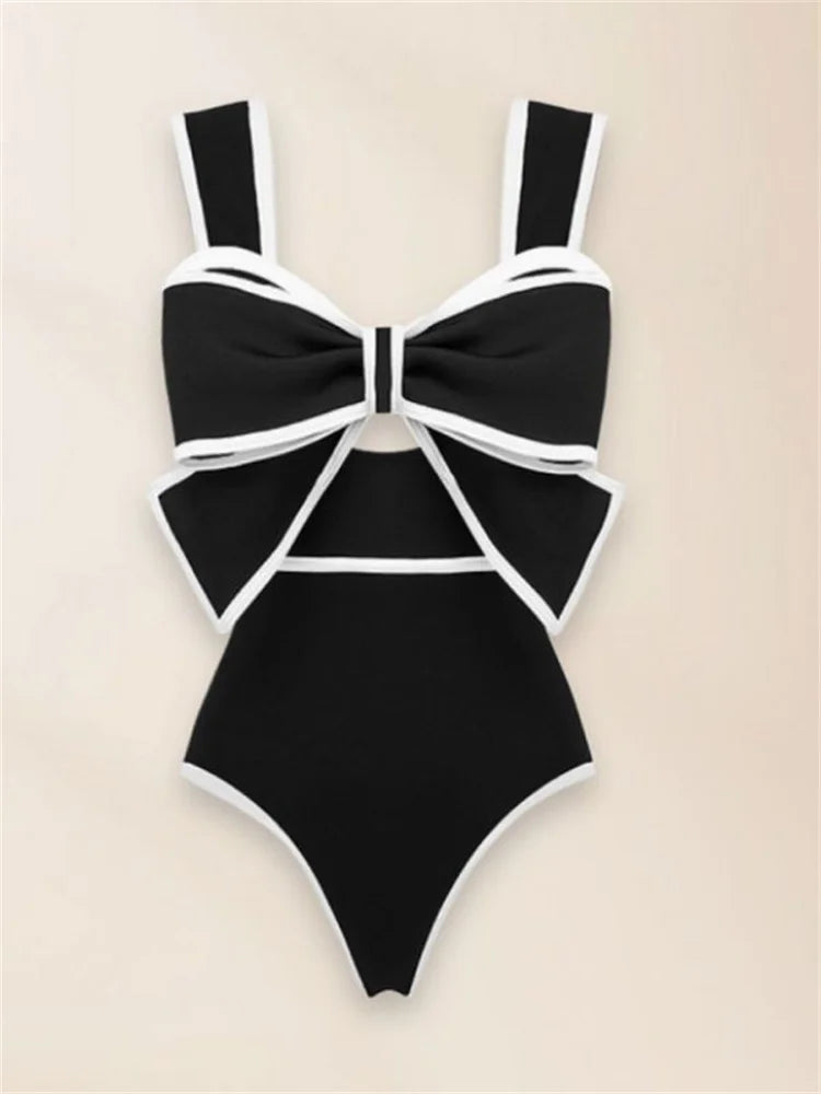 Hollow Out Beach Bathing One Piece Swimsuit