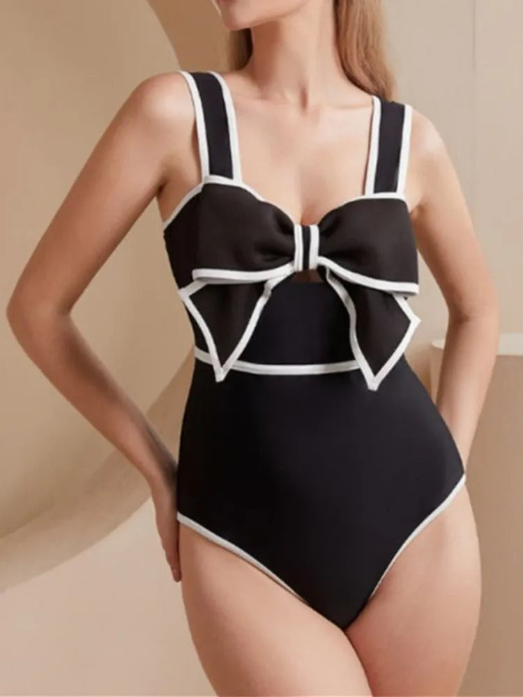 Hollow Out Beach Bathing One Piece Swimsuit